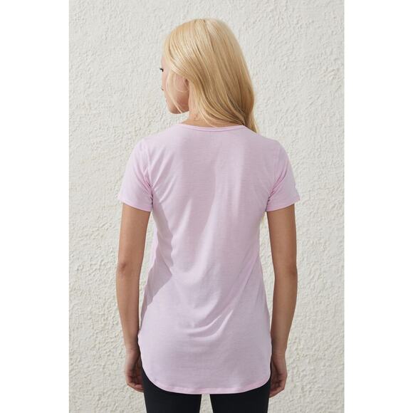 Body Cotton On Womens Gym T Shirt Large Purple Round Neck Relaxed NWT - Picture 2 of 10